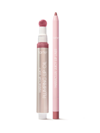 maracuja juicy lip icons plumping lip oil & liner duo