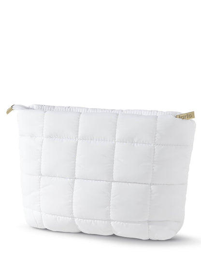 tarte™ puffy makeup bag in white