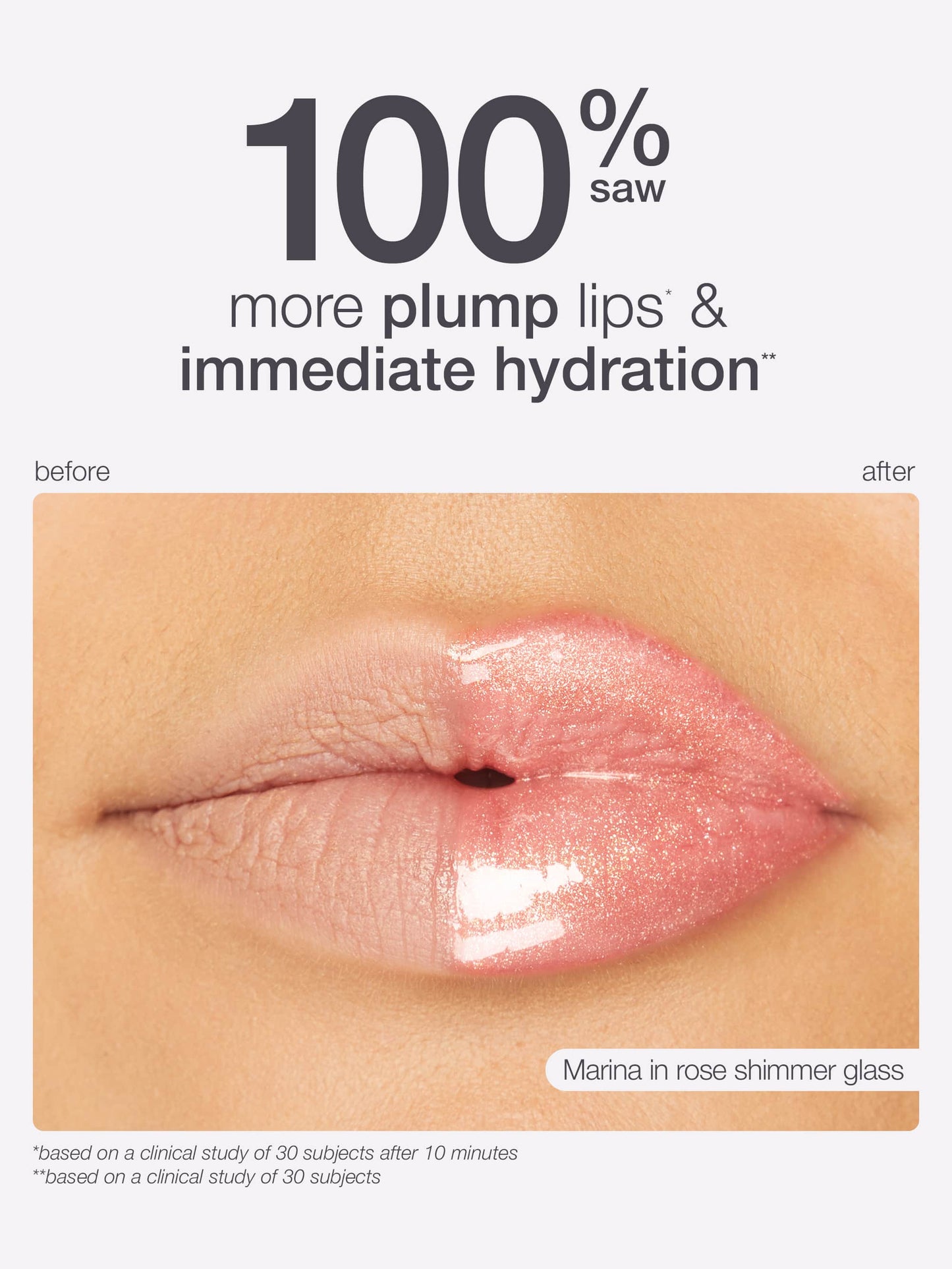 viral shimmer glass lip plump & tubing mascara duo