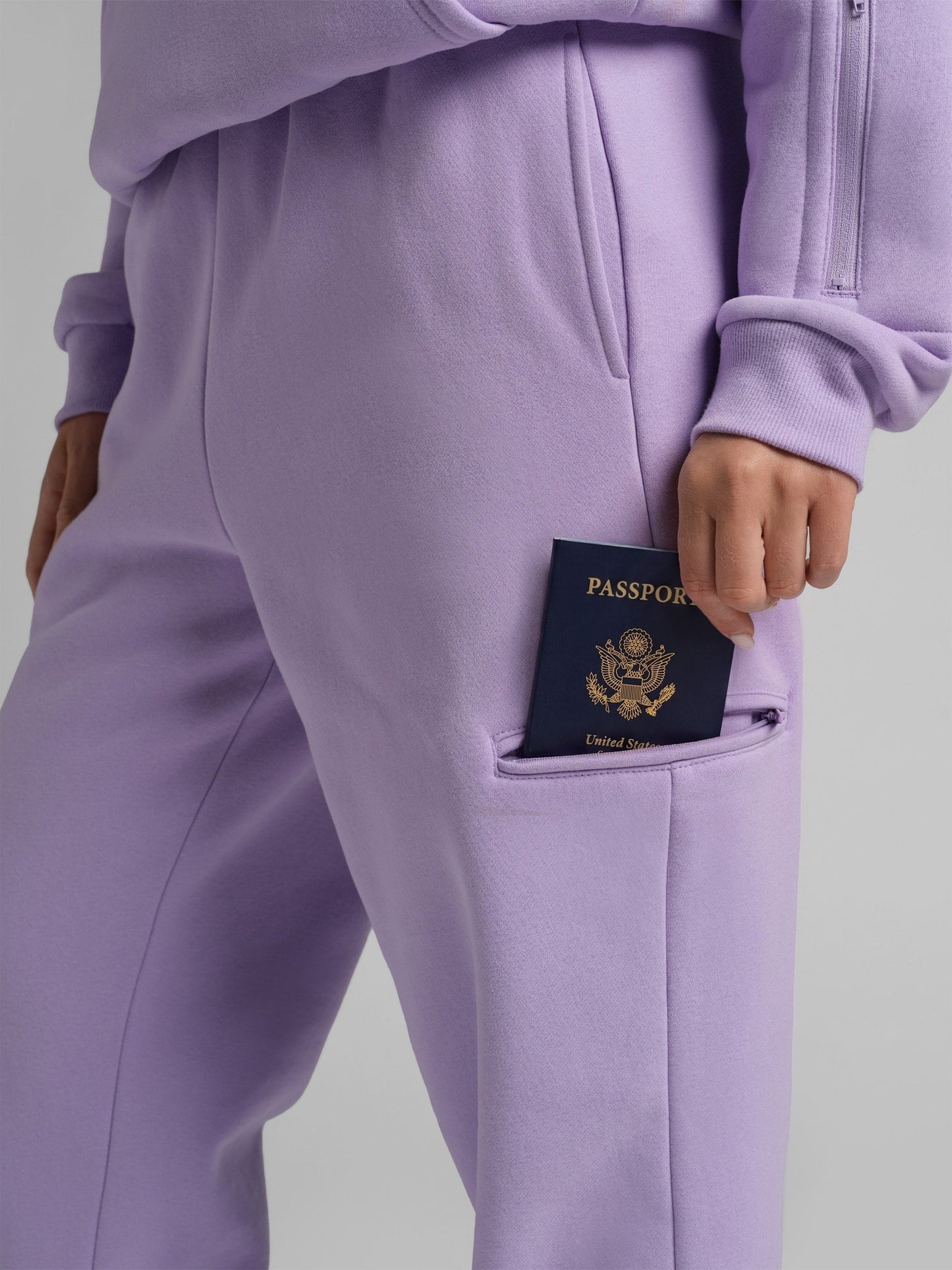 tarte x Comfrt airplane mode travel sweatpants