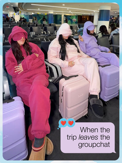 tarte x Comfrt airplane mode travel sweatpants