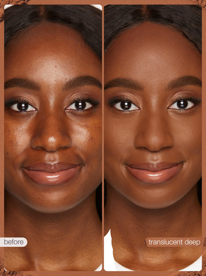 travel-size creaseless setting & brightening powder